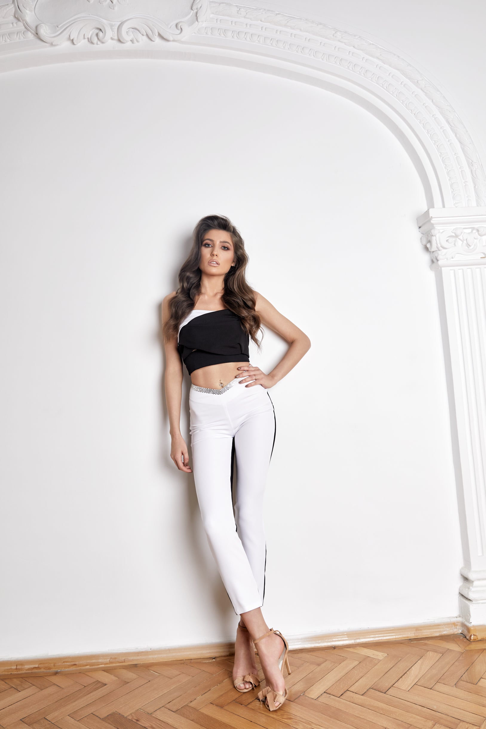 Compleu cu Bustiera si Pantaloni Slim, Sophia Elegance