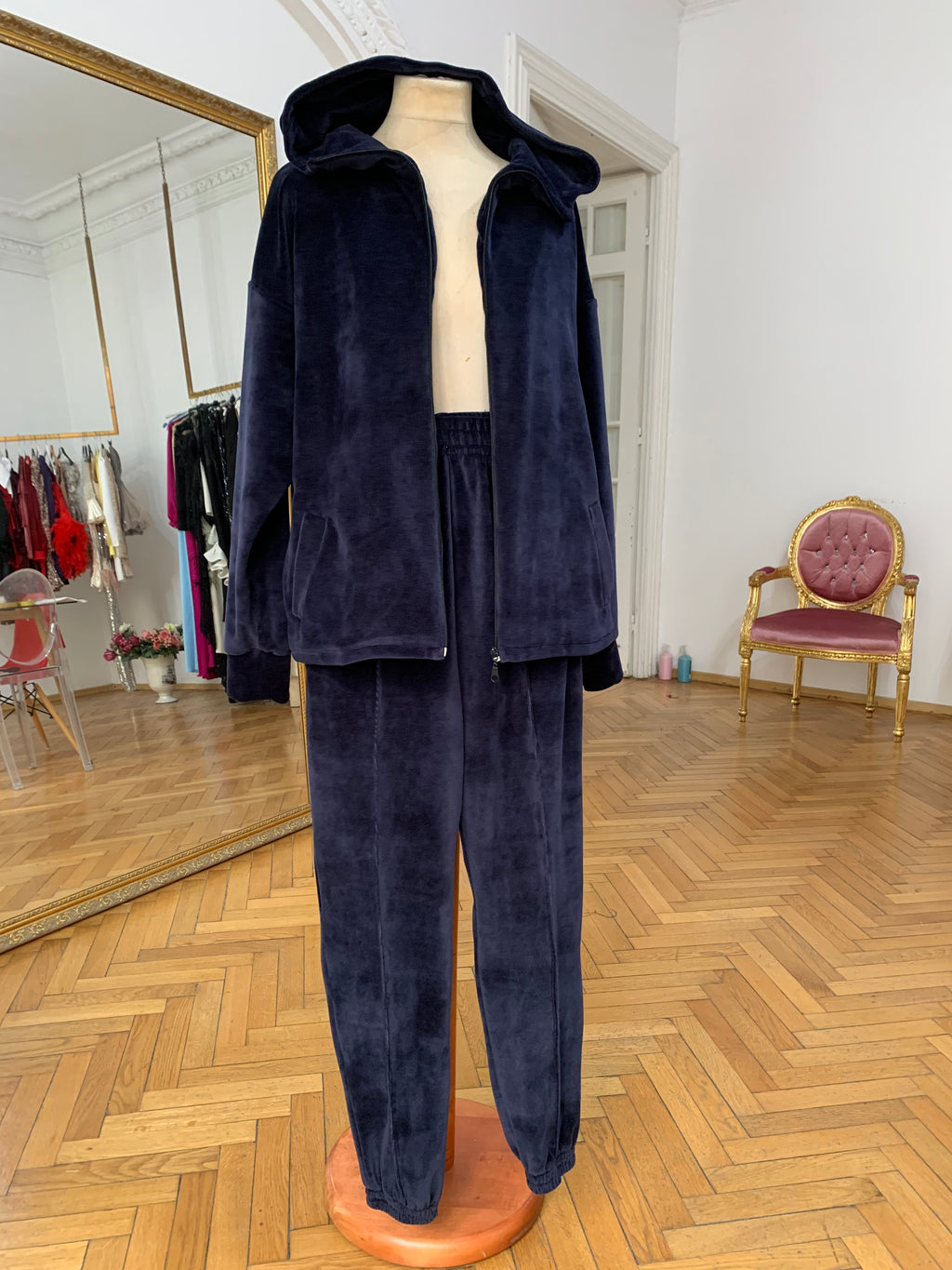 Trening catifea Navy